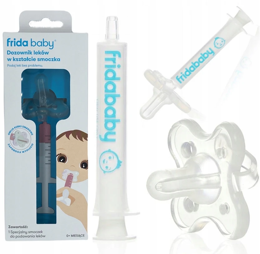 Fridababy Frida Baby čiulptukas vaistams duoti. Čiulptuko formos vaistų dozatorius