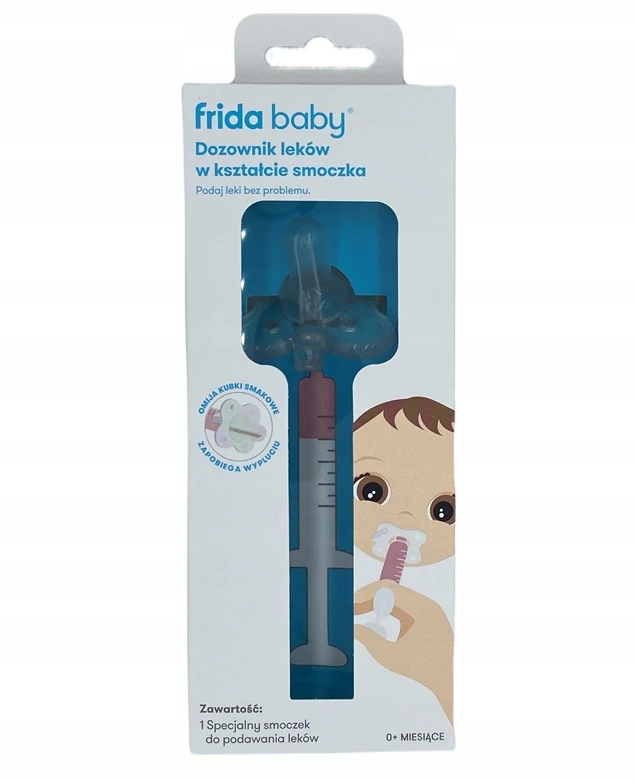 Fridababy Frida Baby čiulptukas vaistams duoti. Čiulptuko formos vaistų dozatorius