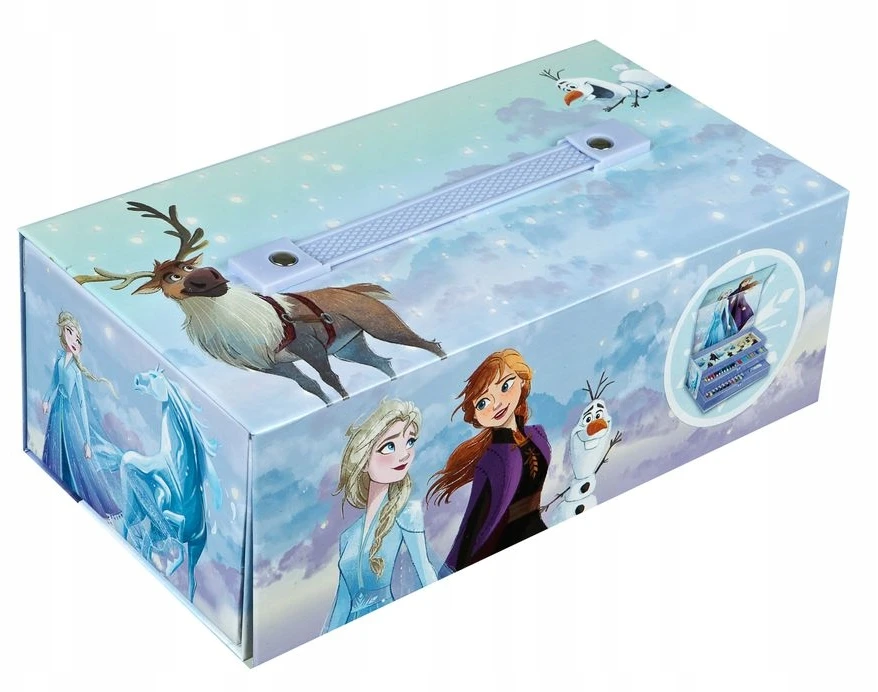 Undercover Frozen art rinkinys, FROZEN dėžutė, lagaminas su priedais, 44 vnt