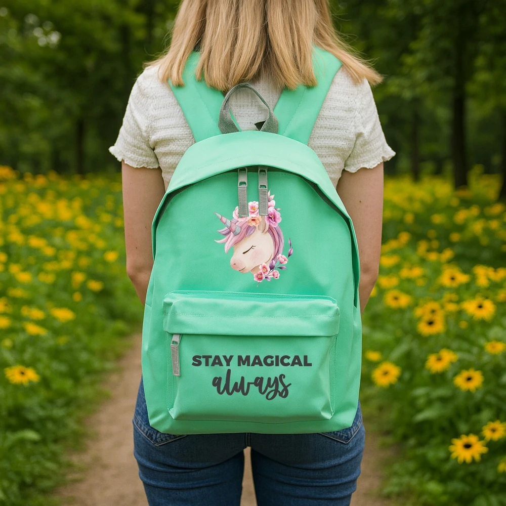 Funandstyle Minkštas "stay Magical" kuprinė - stilinga ir talpi mokyklai