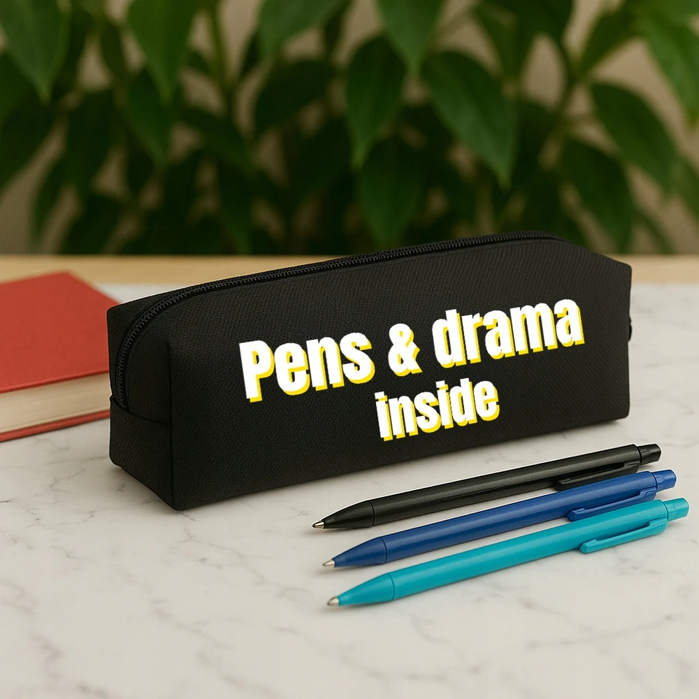 Funandstyle Talpyklė "pens & Drama Inside" - mokyklai ir studijoms