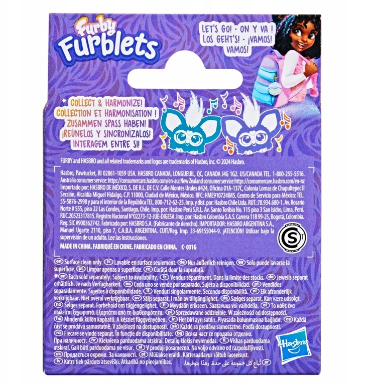 Hasbro FURBY Interaktyvus pavasarinis gyvūnėlis FURBLETS, 5 cm
