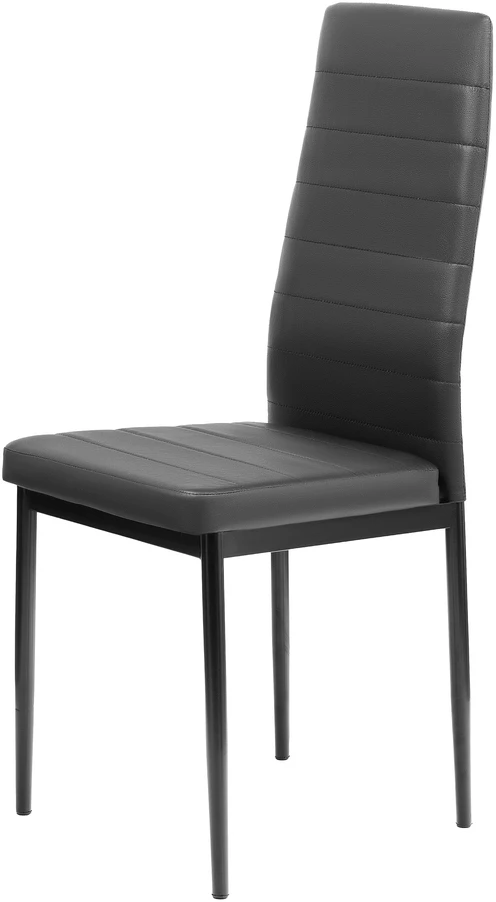 FURNIFY | HYGGE kėdė iš eko odos | Valgomajam, virtuvei | Metalinės kojos