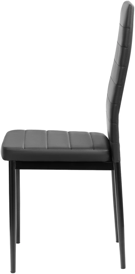 FURNIFY | HYGGE kėdė iš eko odos | Valgomajam, virtuvei | Metalinės kojos