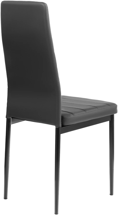 FURNIFY | HYGGE kėdė iš eko odos | Valgomajam, virtuvei | Metalinės kojos
