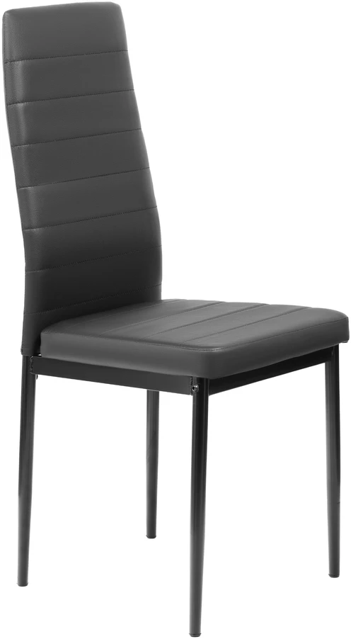 FURNIFY | HYGGE kėdė iš eko odos | Valgomajam, virtuvei | Metalinės kojos