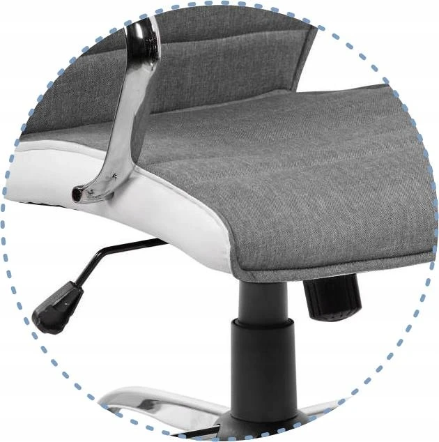 Furnitex Fotel biurowy LP pilka sukamasis ekoskóra tkanina komfort 120kg