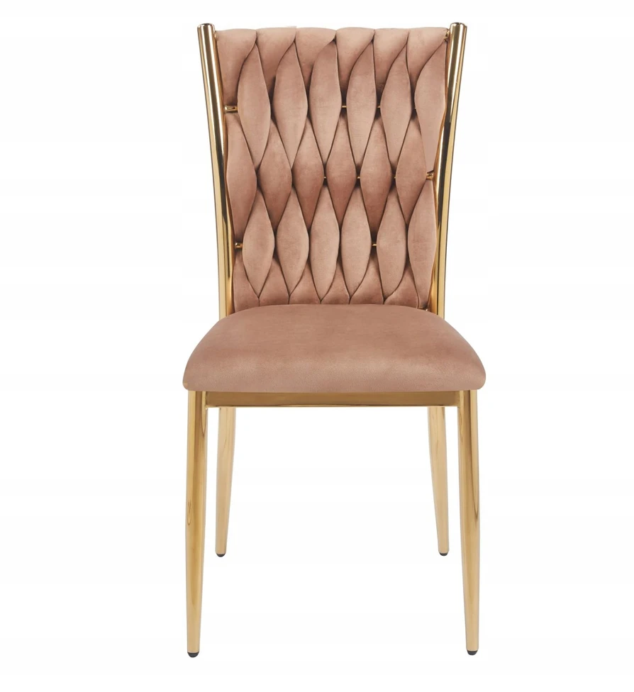 Furnitex GLAMOUR VELVET CAPPUCCINO / GOLDEN MINŠTA KĖDĖ K37-FX