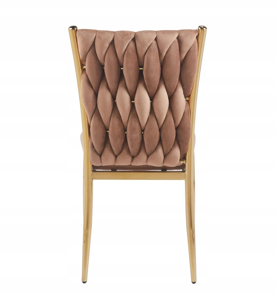 Furnitex GLAMOUR VELVET CAPPUCCINO / GOLDEN MINŠTA KĖDĖ K37-FX