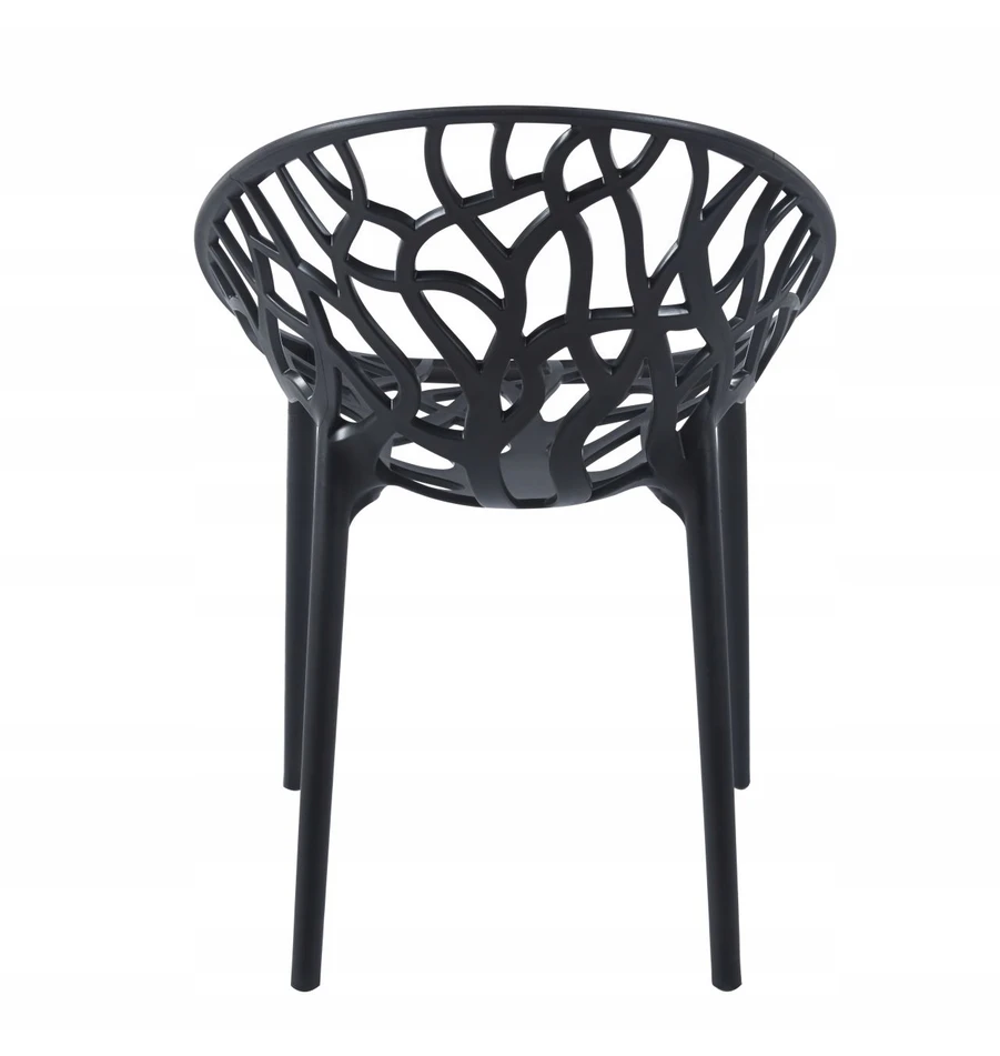Furnitex JUODA AKŪRINĖ SODO KĖDĖ, APSAUGA nuo UV spindulių K16-FX ŠVIESA STYLING