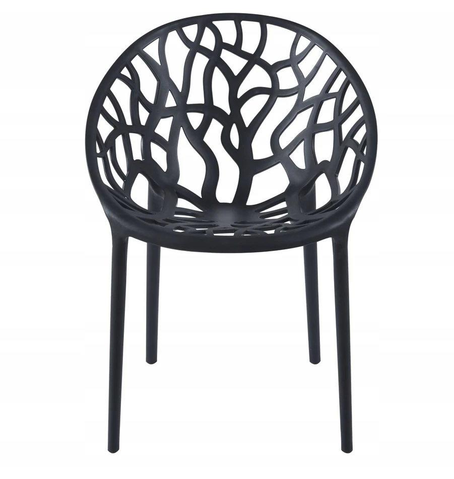 Furnitex JUODA AKŪRINĖ SODO KĖDĖ, APSAUGA nuo UV spindulių K16-FX ŠVIESA STYLING