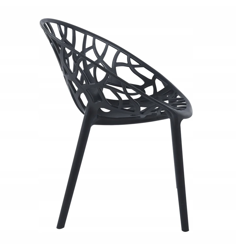 Furnitex JUODA AKŪRINĖ SODO KĖDĖ, APSAUGA nuo UV spindulių K16-FX ŠVIESA STYLING