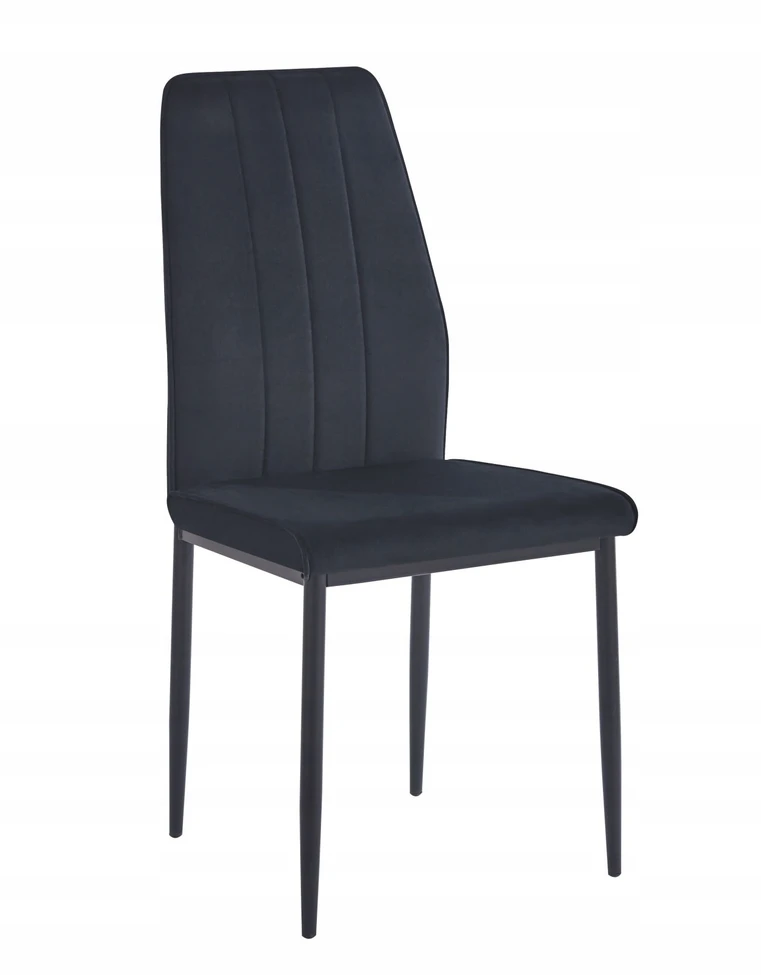 Furnitex K12-FX aksominė kėdė, juoda