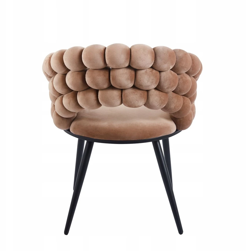Furnitex K20-FX kapučino kėdė, VELVET BUBBLE, SKIRTA SVETAINEI