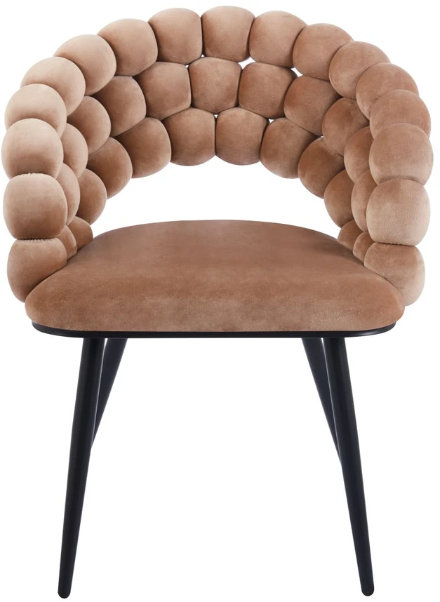 Furnitex K20-FX kapučino kėdė, VELVET BUBBLE, SKIRTA SVETAINEI