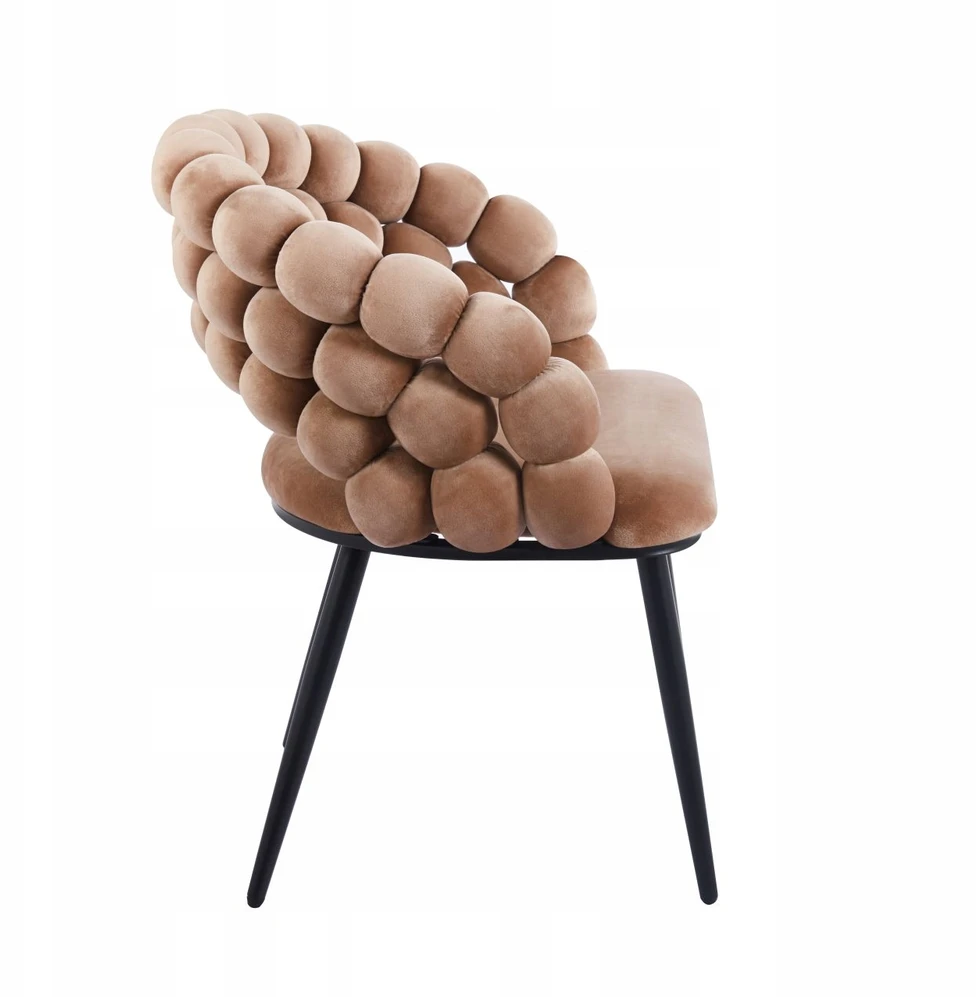 Furnitex K20-FX kapučino kėdė, VELVET BUBBLE, SKIRTA SVETAINEI