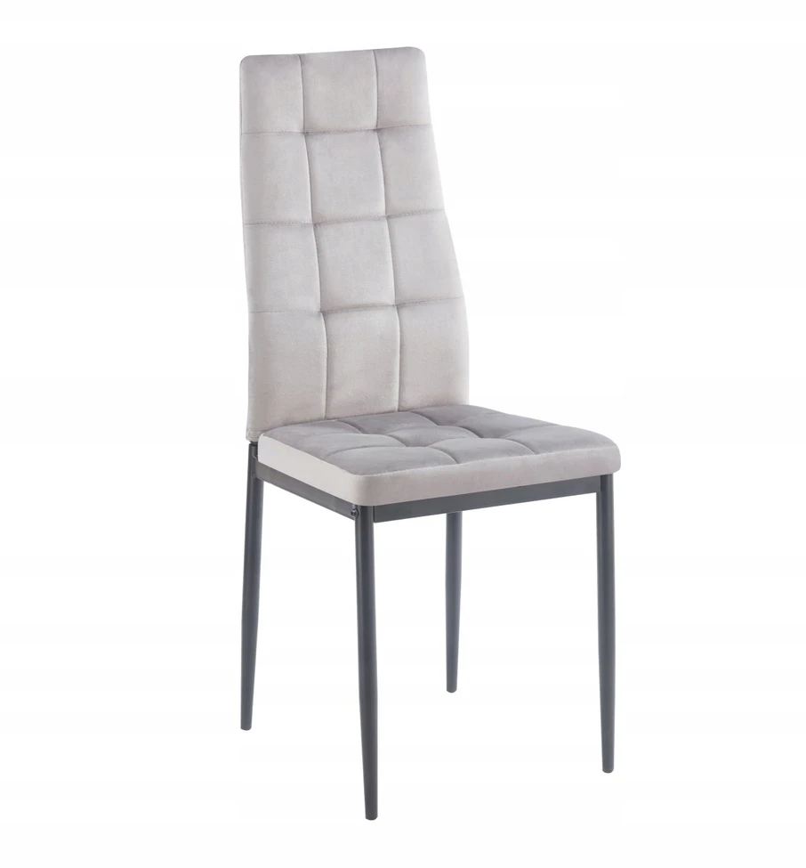 Furnitex K29-FX KĖDĖ PILKA Aksominis veliūrinis SVETAINE Valgomasis Loftas MODERN Design PL