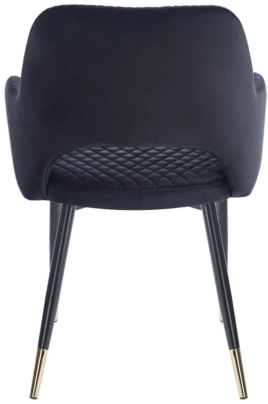 Furnitex K3-FX (G) juodo aksomo minkšta kėdė