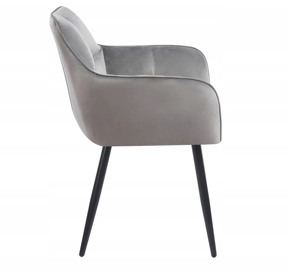 Furnitex K40-FX AKSOMINĖ KĖDĖ, PILKA, MINŠTA, METALINIS RĖMAS, MODERNUS