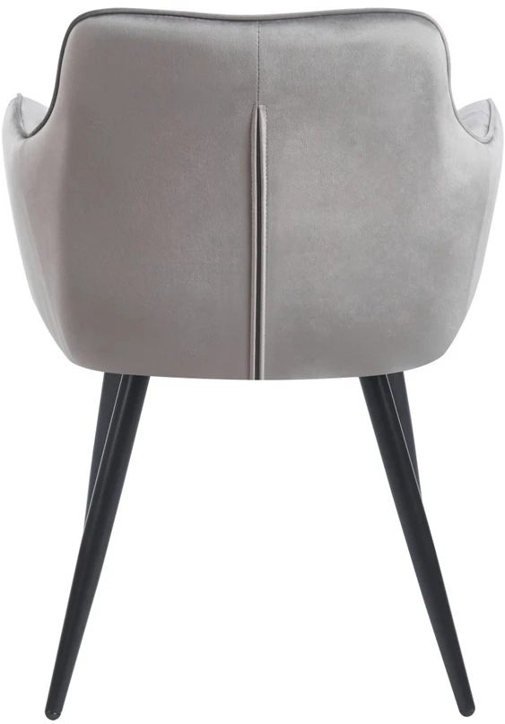 Furnitex K40-FX AKSOMINĖ KĖDĖ, PILKA, MINŠTA, METALINIS RĖMAS, MODERNUS