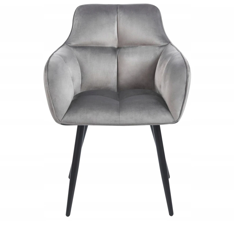 Furnitex K40-FX AKSOMINĖ KĖDĖ, PILKA, MINŠTA, METALINIS RĖMAS, MODERNUS
