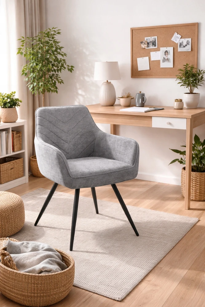 Furnitex MINŠTA PILKA SUKIANTI KĖDĖ 180 DAVIS VĖJO APTAŠYMO GRĄŽIMO KĖDĖ