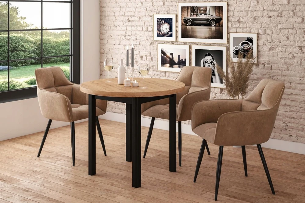 Furnitex Modernus velvet kėdė K40, cappuccino spalvos, su metaliniu rėmu