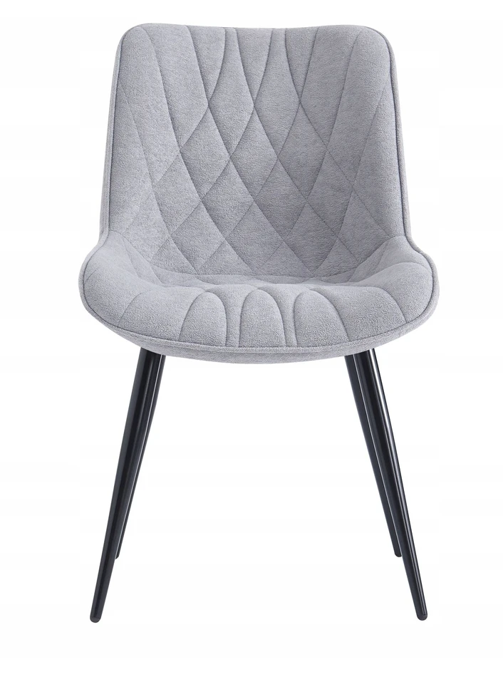 Furnitex Smėlio spalvos minkšta kėdė su METAL Moderniomis kojomis, skirta GLAMOUR valgomajam