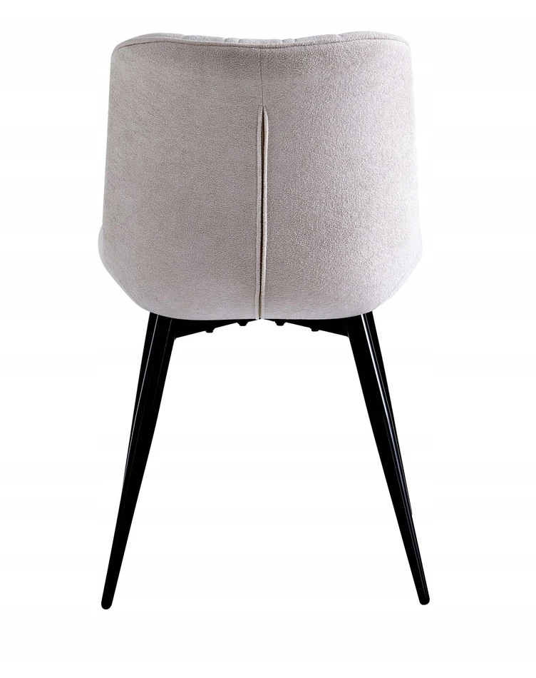 Furnitex Smėlio spalvos minkšta kėdė su METAL Moderniomis kojomis, skirta GLAMOUR valgomajam