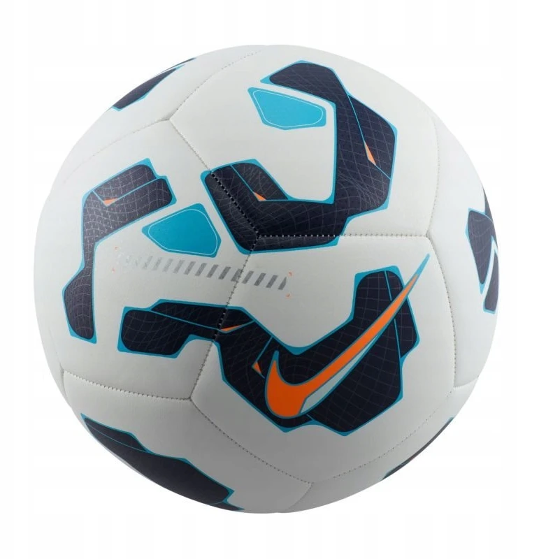 Futbolo kamuolys Nike Nk Pitch Fa24 Baltas Juodas Mėlyna FZ2636 100 FZ2636 100/5, 5 dydis