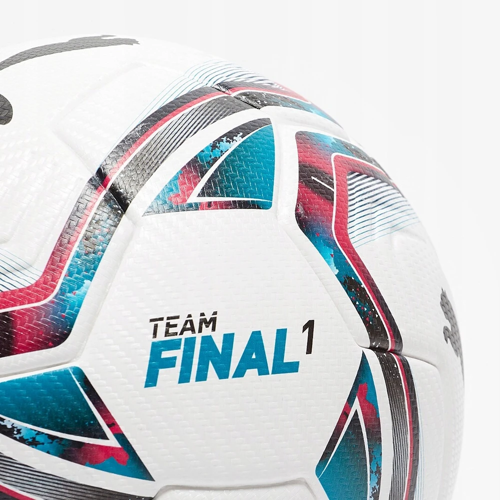 Futbolo kamuolys Puma teamFINAL 21.1 FIFA Quality Pro balta-rožinė-mėlyna 83236 01