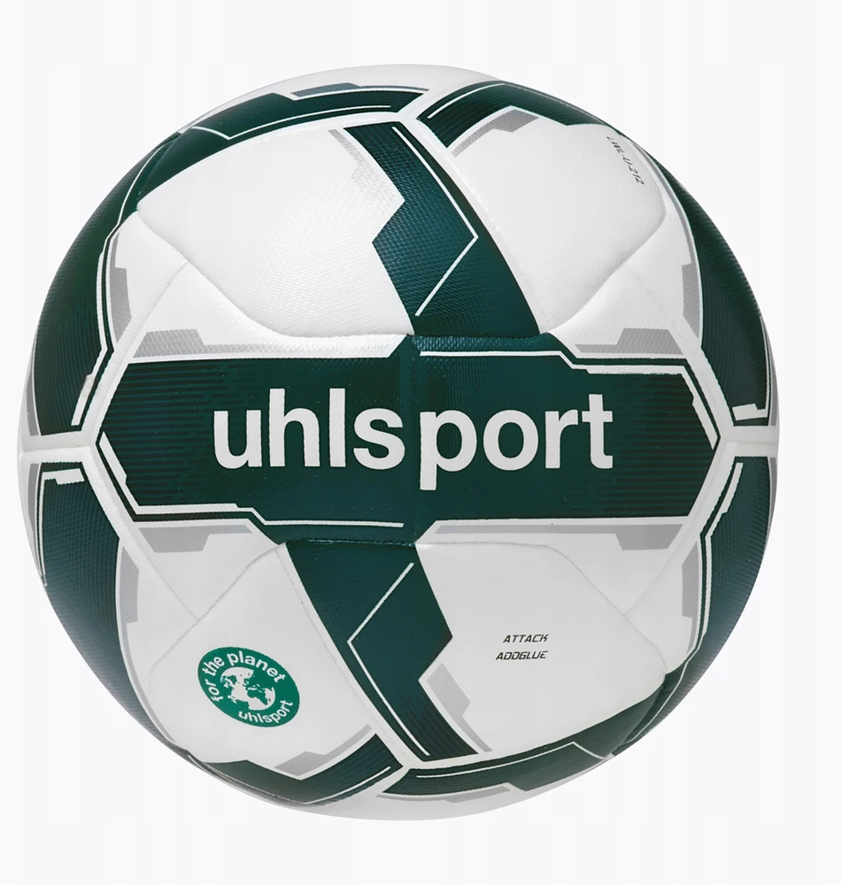 Futbolo kamuolys Uhlsport Attack Addglue For The Planet dydis 4 - Baltas
