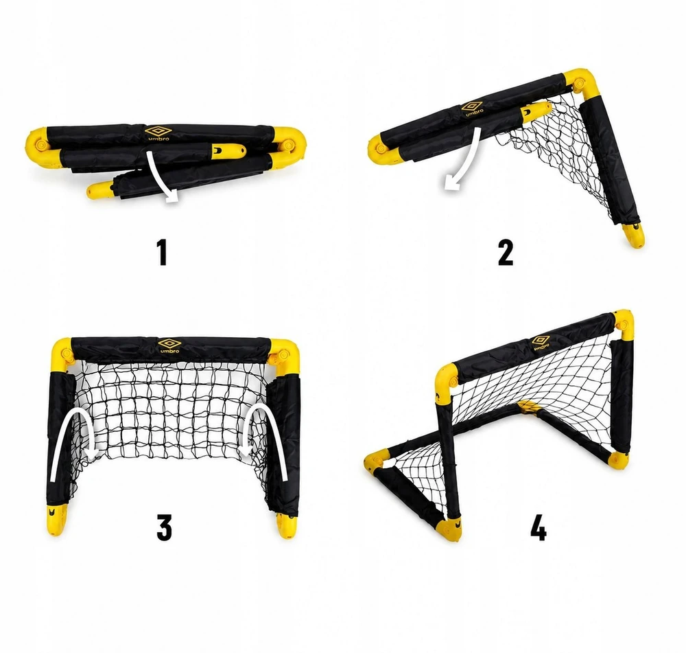 MINI FUTBOLO VARTAI SU TINKLU 55x44x44CM UMBRO 268767