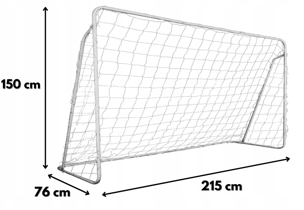 Futbolo vartai Zolta, 213x150x90 cm