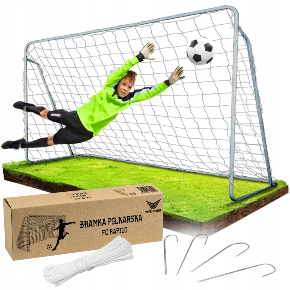 Futbolo vartai Zolta, 213x150x90 cm