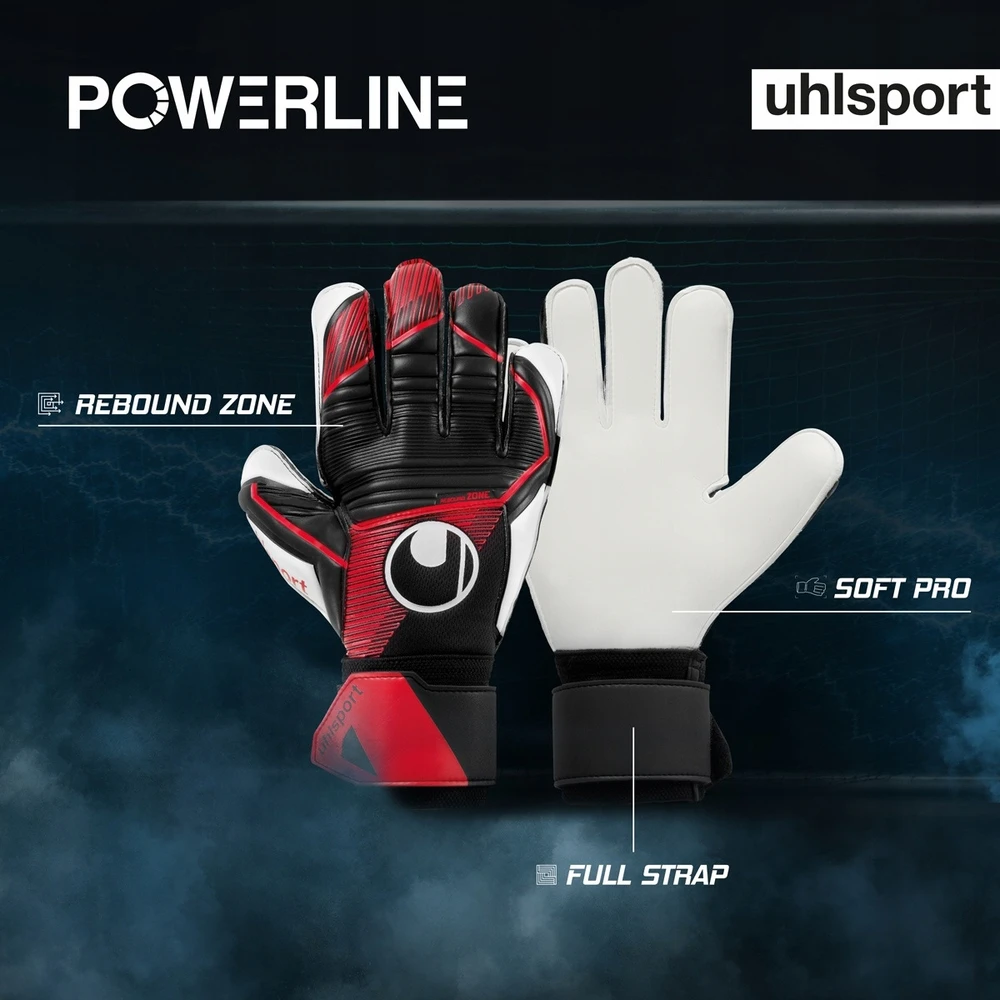 Futbolo vartininko pirštinės Powerline soft pro - Uhlsport
