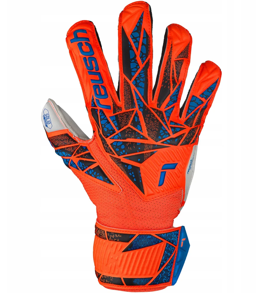 Futbolo vartininko pirštinės Reusch Attrakt Solid Finger Support Junior - Raudonos