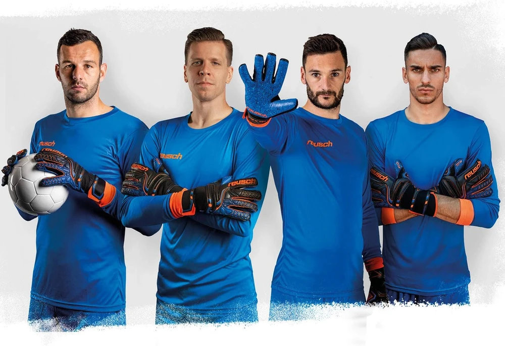Futbolo vartininko pirštinės Reusch Attrakt Solid Finger Support Junior - Raudonos