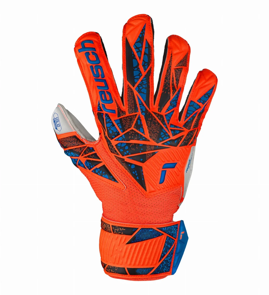 Futbolo vartininko pirštinės Reusch Attrakt Solid Finger Support Junior - Raudonos