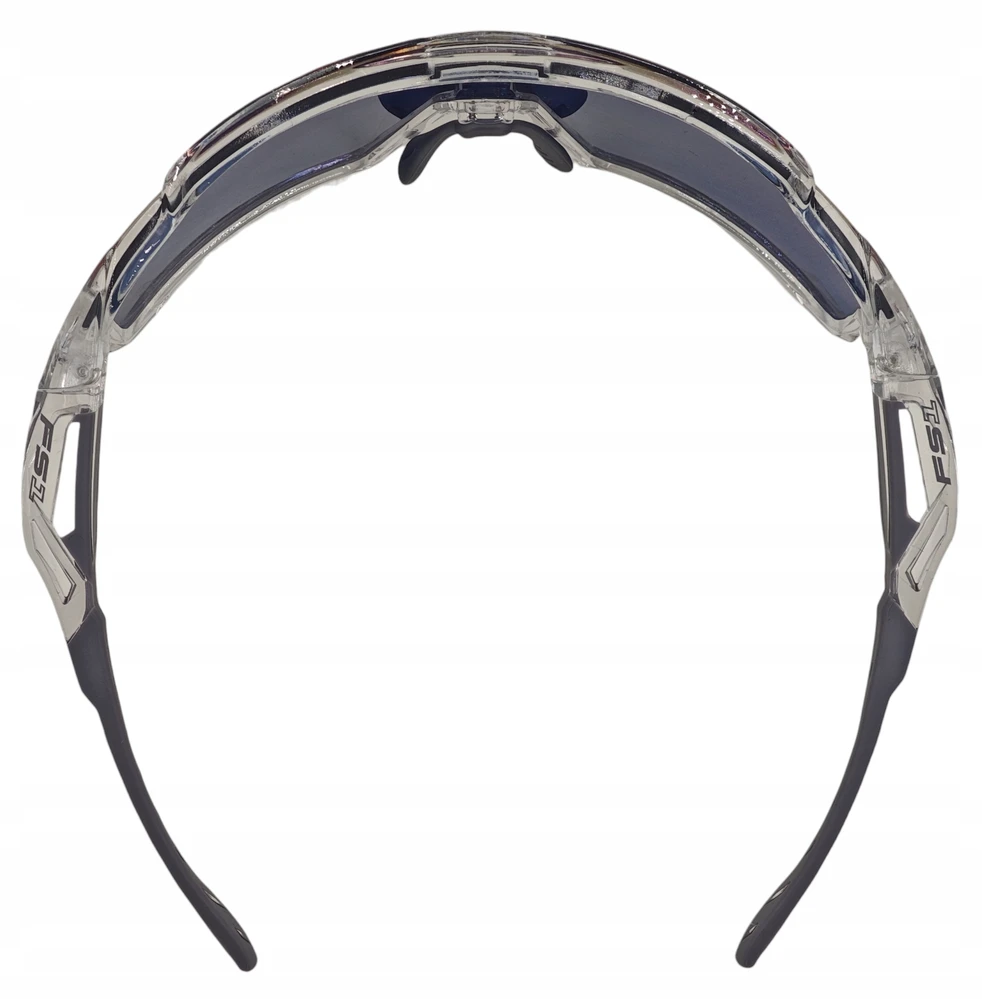 FUZLU FS1 TY-27701 dviračių akiniai skaidrūs pilki DIDŽO KONTRASTAS PC LENS