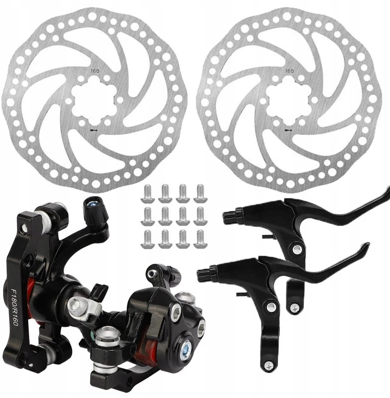 G3 DISKŲ RINKINYS MTB DVIRAČIAI MTB DVIRAČIAI 160MM Juodas