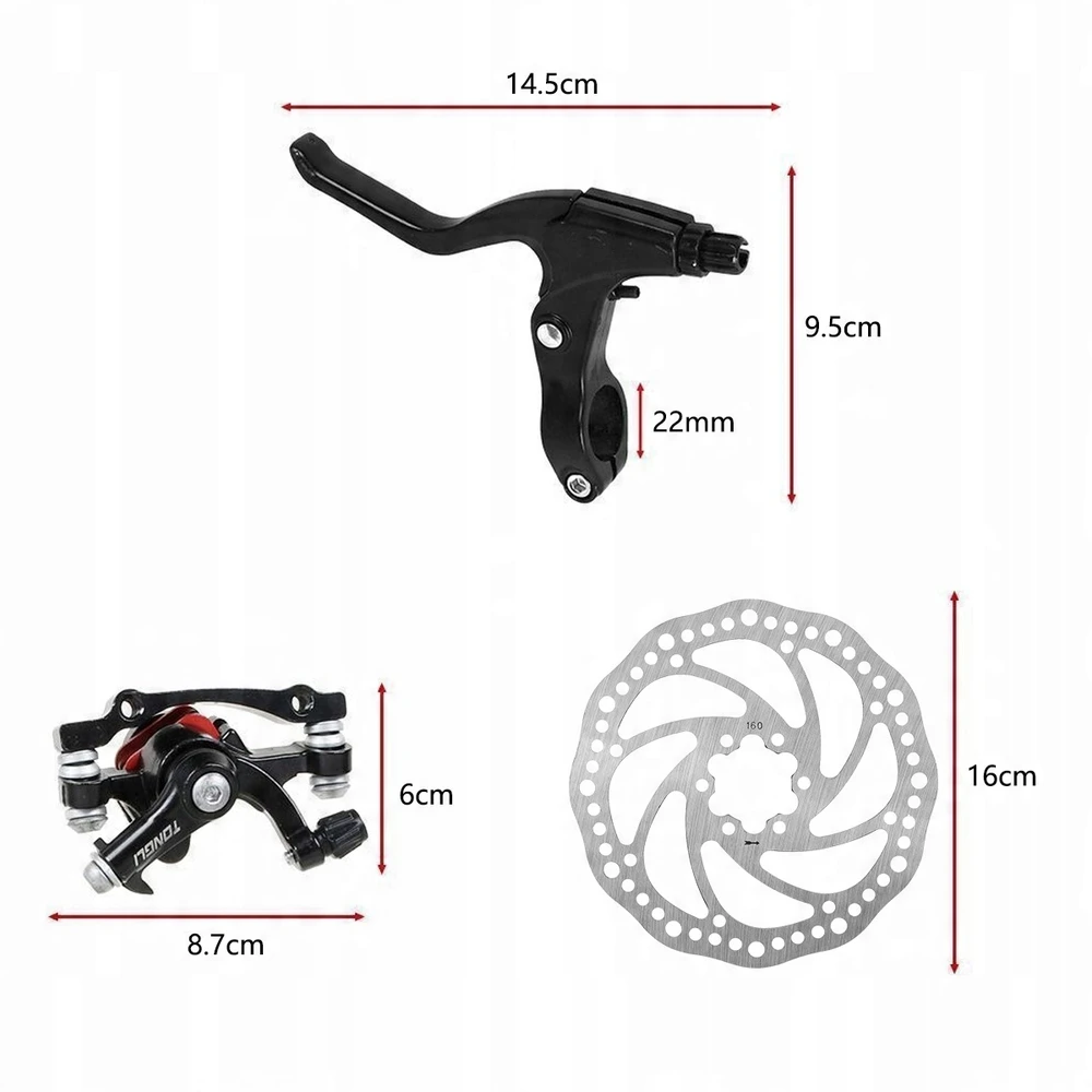 G3 DISKŲ RINKINYS MTB DVIRAČIAI MTB DVIRAČIAI 160MM Juodas