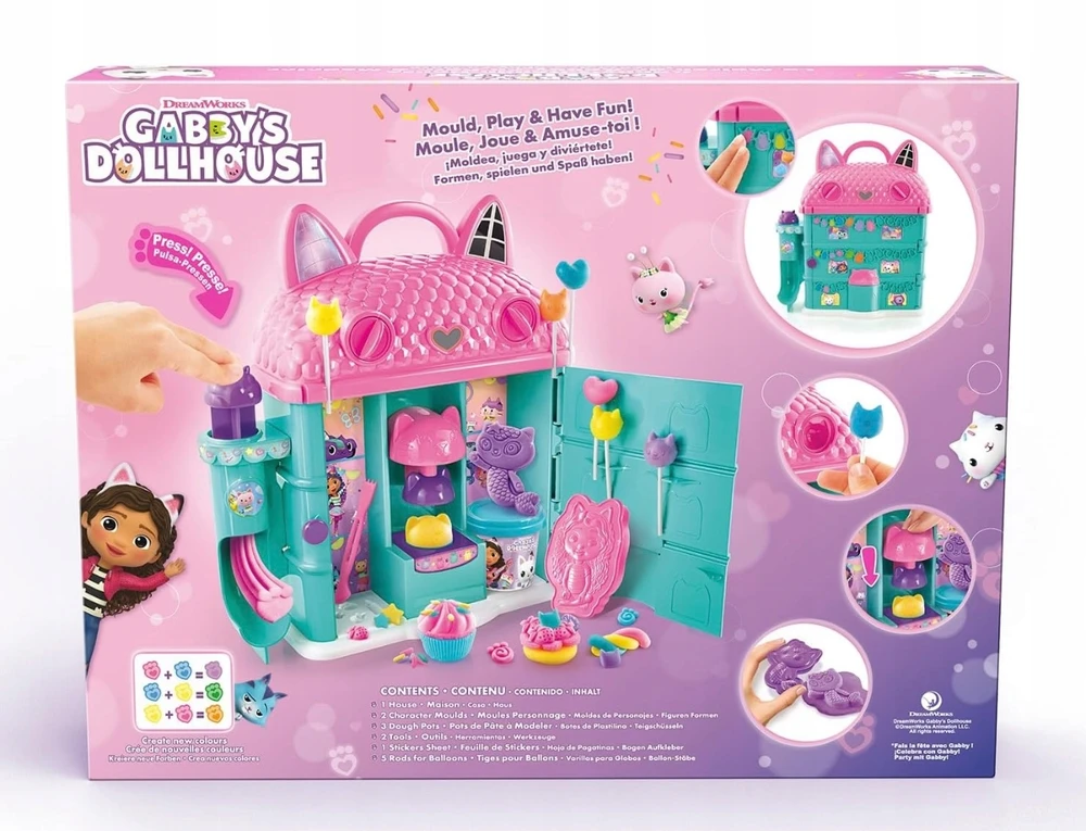 Gabby's Dollhouse KANALO ŽAISLAI Gabijos katės namas Gabijos tortų namas