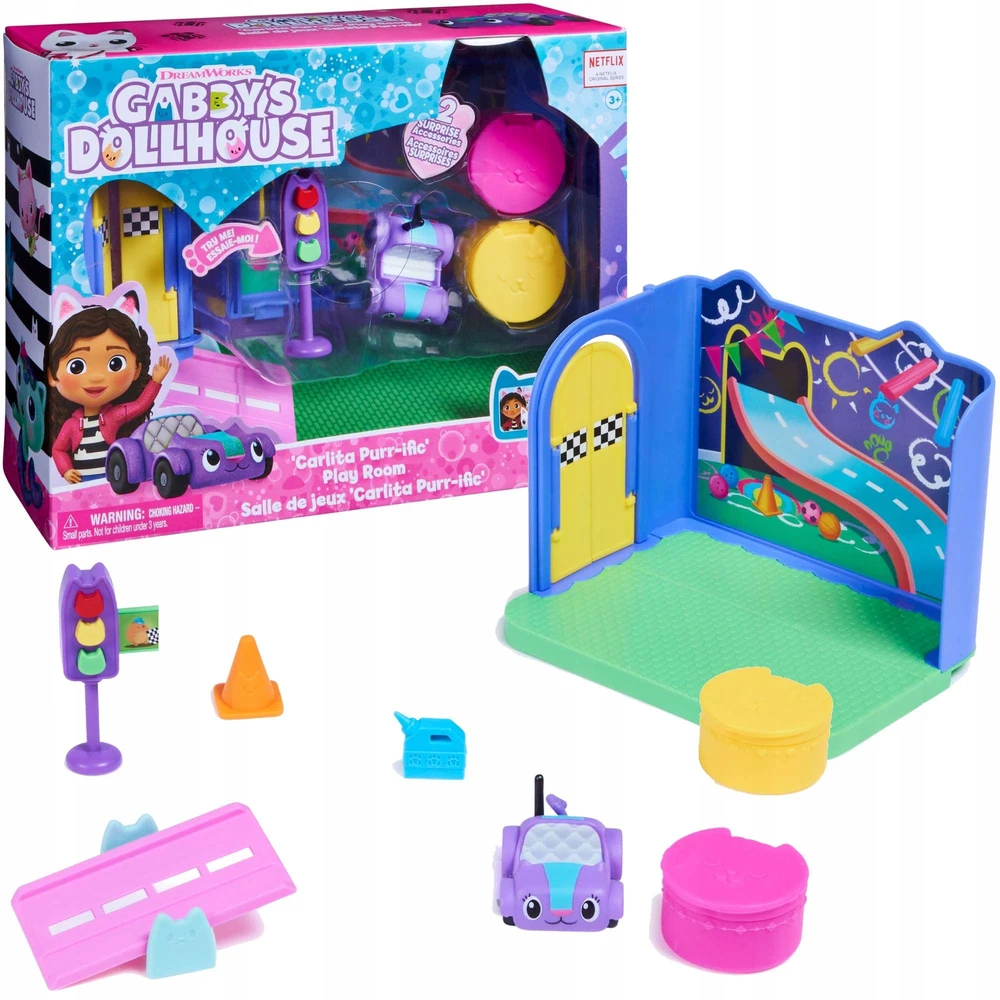 Spin Master Gabby’s Dollhouse Carlita's Purr-ific Play Room 6064149 3