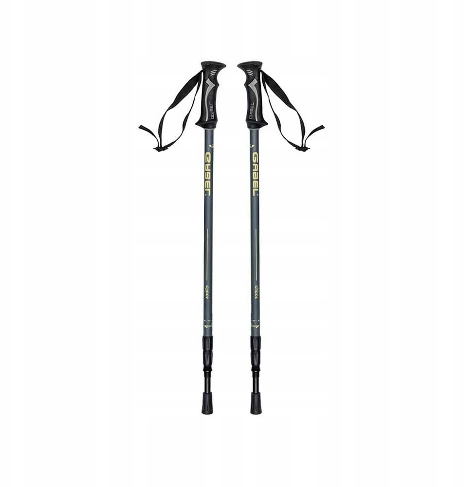 Gabel Cilaos Ardesia Teleskopinės trekingo lazdos, 68-142 cm, juodos