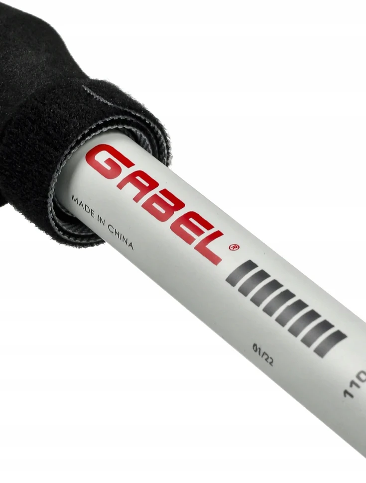 Gabel XTR ALU EF Sulankstomos trekingo lazdos 110-130cm, Juodos