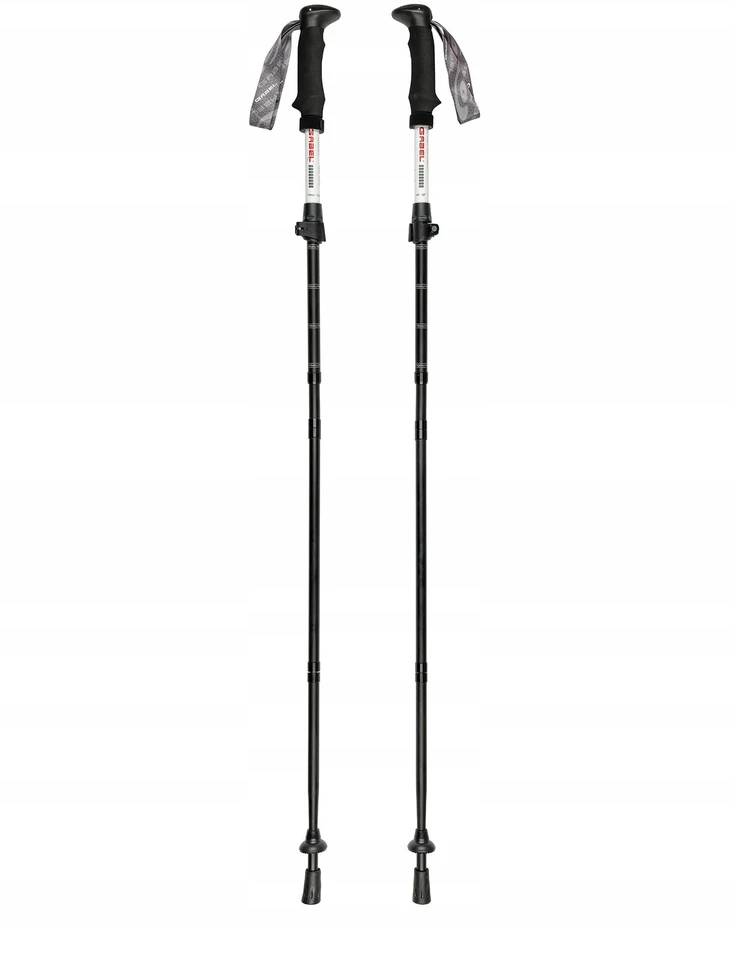 Gabel XTR ALU EF Sulankstomos trekingo lazdos 110-130cm, Juodos