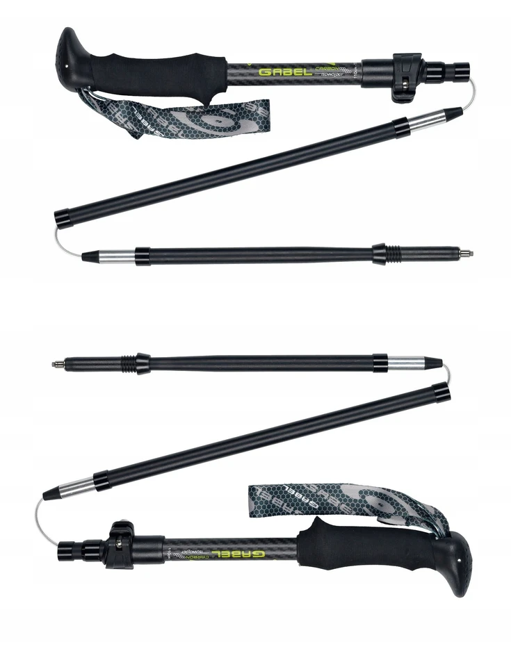 Gabel XTR Carbon EF Teleskopinės lazdos šiaurietiškam ėjimui, 37/110-130cm