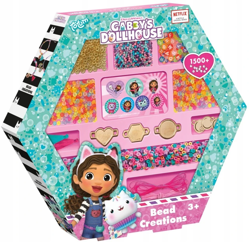 TOTUM GABBY'S DOLLHOUSE kūrybinis rinkinys Bead Creations, 420946