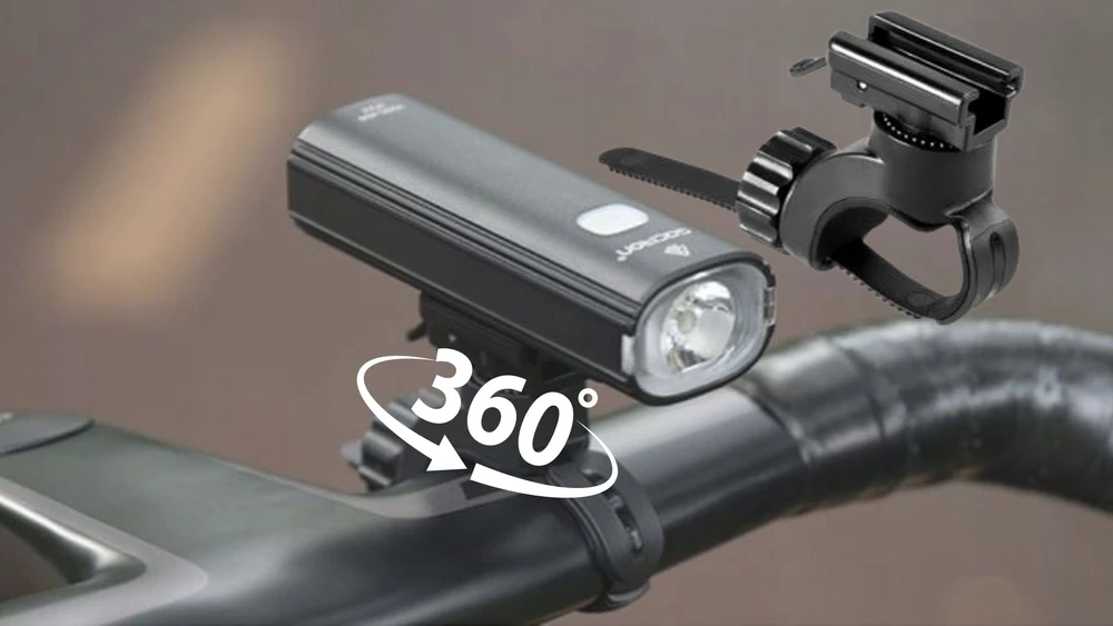 Gaciron Led dviračių šviesos priekinė 4 režimai plataus kampo